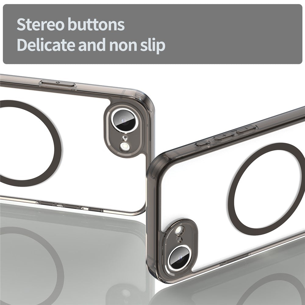 Til iPhone 16e / 17e-cover kompatibel med MagSafe klart PC + TPU stødsikkert bagcover