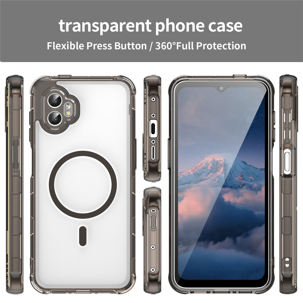 For Samsung Galaxy XCover7 Pro Cover Kompatibel med MagSafe Klar PC + TPU Stødsikkert Telefoncover