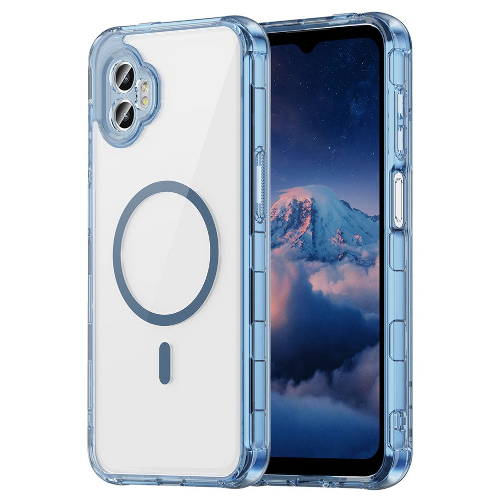 For Samsung Galaxy XCover7 Pro Cover Kompatibel med MagSafe Klar PC + TPU Stødsikkert Telefoncover