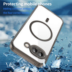 Til Google Pixel 10a Cover Kompatibelt med MagSafe Klart PC + TPU Stødsikkert Telefonbagcover