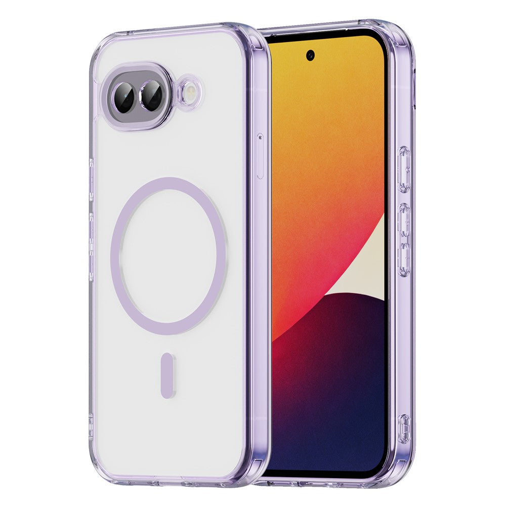 Til Google Pixel 10a Cover Kompatibelt med MagSafe Klart PC + TPU Stødsikkert Telefonbagcover