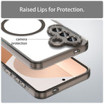 For Samsung Galaxy A57 5G Case Compatible with MagSafe Clear PC + TPU Shockproof Phone Back Cover