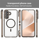 For Samsung Galaxy A57 5G Case Compatible with MagSafe Clear PC + TPU Shockproof Phone Back Cover