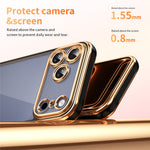 For iPhone 18 Pro Max / 17 Pro Max Electroplated Case 2.0mm Thick Acrylic TPU Hybrid Shockproof Phone Cover
