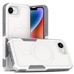 Magnetic Phone Case For iPhone 17e  /  16e Shockproof PC + TPU Cover with High-Alumina Tempered Glass Screen Protector