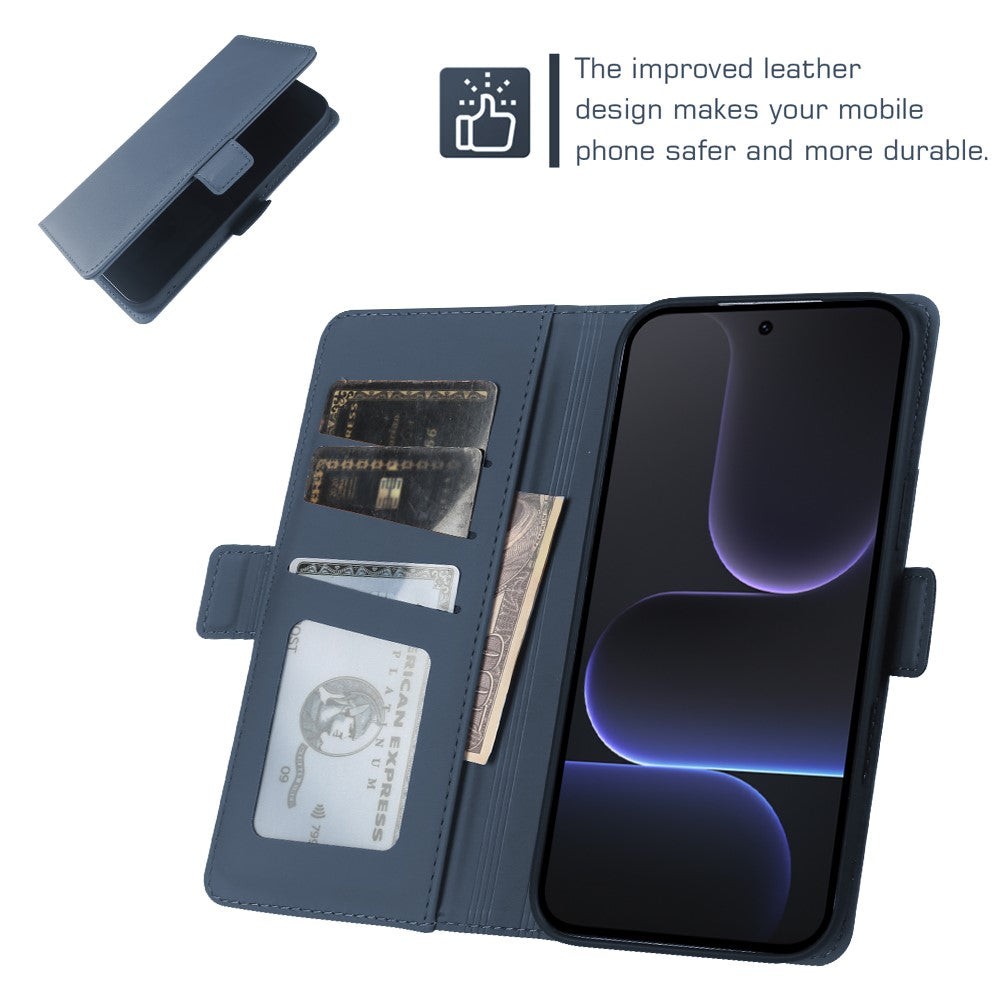 For Honor 500 5G Leather Case Wallet Stand TPU + PU Skin-touch Cover