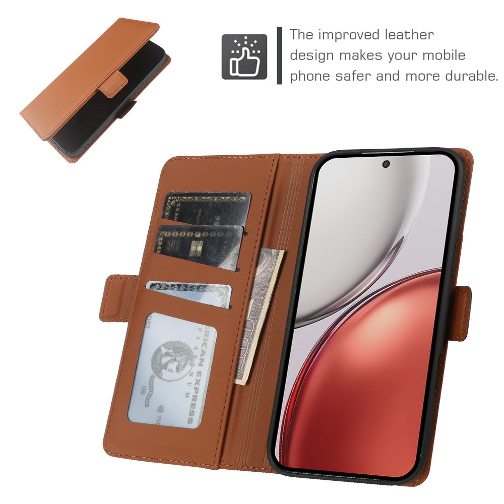 For Honor X70 5G  /  X9d 5G  /  Magic8 Lite 5G Leather Case Wallet Stand TPU + PU Skin-touch Cover
