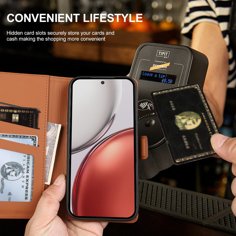 For Honor X70 5G  /  X9d 5G  /  Magic8 Lite 5G Leather Case Wallet Stand TPU + PU Skin-touch Cover