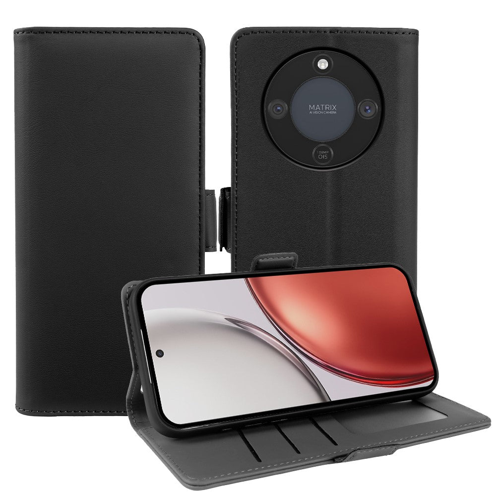 For Honor X70 5G  /  X9d 5G  /  Magic8 Lite 5G Leather Case Wallet Stand TPU + PU Skin-touch Cover