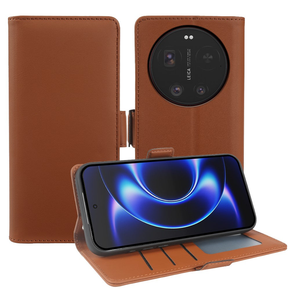 For Xiaomi 17 Ultra 5G Leather Case Wallet Stand TPU + PU Skin-touch Cover