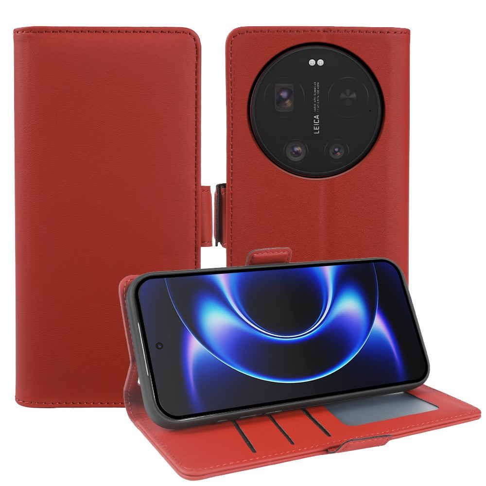 For Xiaomi 17 Ultra 5G Leather Case Wallet Stand TPU + PU Skin-touch Cover