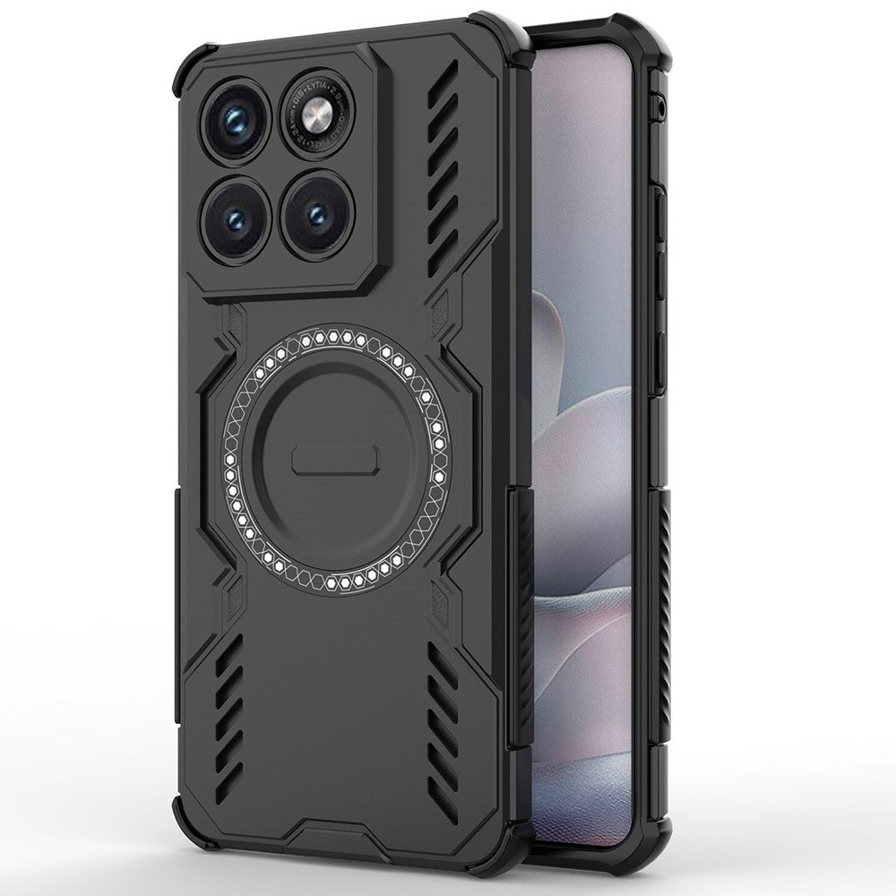 Magnetiskt skal till Motorola Edge 70 Fusion+ 5G / Edge 70 Fusion 5G Butterfly Armor Hollow Värmeavledande PC + TPU mobilskal