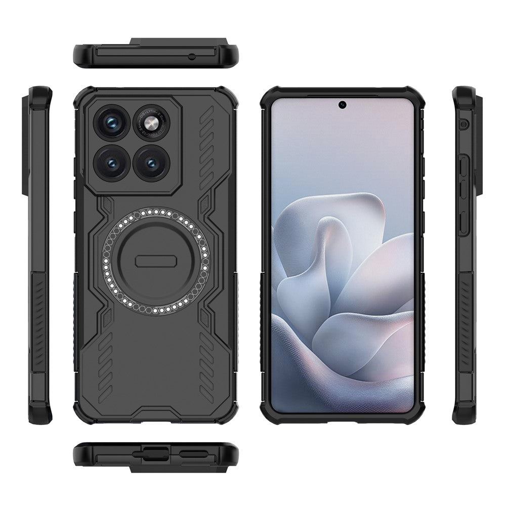 Magnetiskt skal till Motorola Edge 70 Fusion+ 5G / Edge 70 Fusion 5G Butterfly Armor Hollow Värmeavledande PC + TPU mobilskal