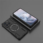 Magnetiskt skal till Motorola Edge 70 Fusion+ 5G / Edge 70 Fusion 5G Butterfly Armor Hollow Värmeavledande PC + TPU mobilskal