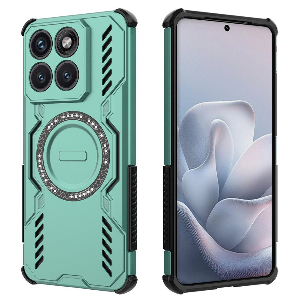 Magnetiskt skal till Motorola Edge 70 Fusion+ 5G / Edge 70 Fusion 5G Butterfly Armor Hollow Värmeavledande PC + TPU mobilskal