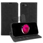 Wallet Stand Case For iPhone 7 4.7 inch  /  8 4.7 inch  /  SE (2022)  /  SE (2020)  Card Slots Skin-feel TPU + PU Leather Flip Cover