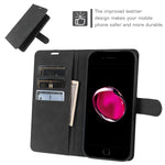 Wallet Stand Case For iPhone 7 4.7 inch  /  8 4.7 inch  /  SE (2022)  /  SE (2020)  Card Slots Skin-feel TPU + PU Leather Flip Cover
