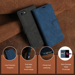 Wallet Stand Case For iPhone 7 4.7 inch  /  8 4.7 inch  /  SE (2022)  /  SE (2020)  Card Slots Skin-feel TPU + PU Leather Flip Cover