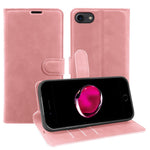 Wallet Stand Case For iPhone 7 4.7 inch  /  8 4.7 inch  /  SE (2022)  /  SE (2020)  Card Slots Skin-feel TPU + PU Leather Flip Cover