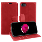 Wallet Stand Case For iPhone 7 4.7 inch  /  8 4.7 inch  /  SE (2022)  /  SE (2020)  Card Slots Skin-feel TPU + PU Leather Flip Cover