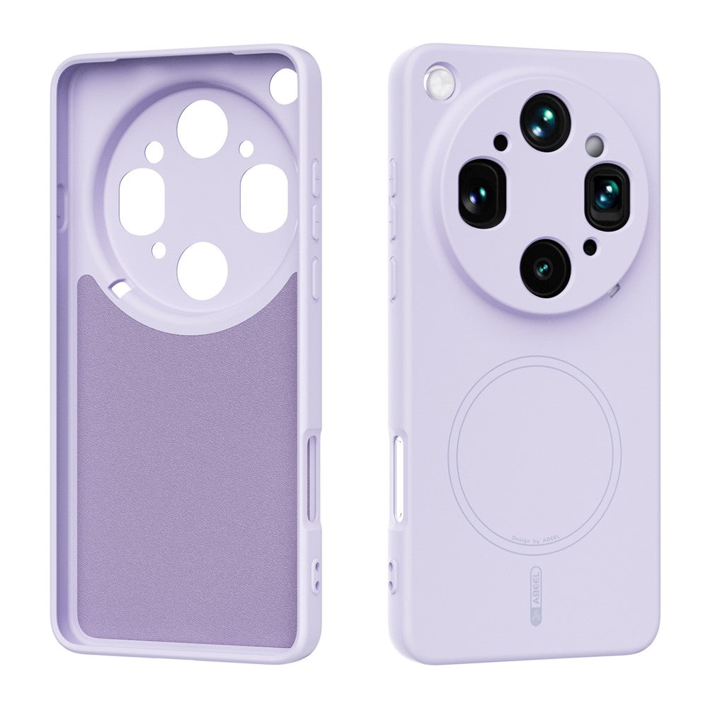 ABEEL Magnetisk Cover til Oppo Find X9 Ultra 5G Hudvenlig Flydende Silikone Telefon Bagcover
