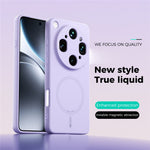 ABEEL Magnetic Case For Oppo Find X9 Ultra 5G Skin Touch Liquid Silicone Phone Back Cover