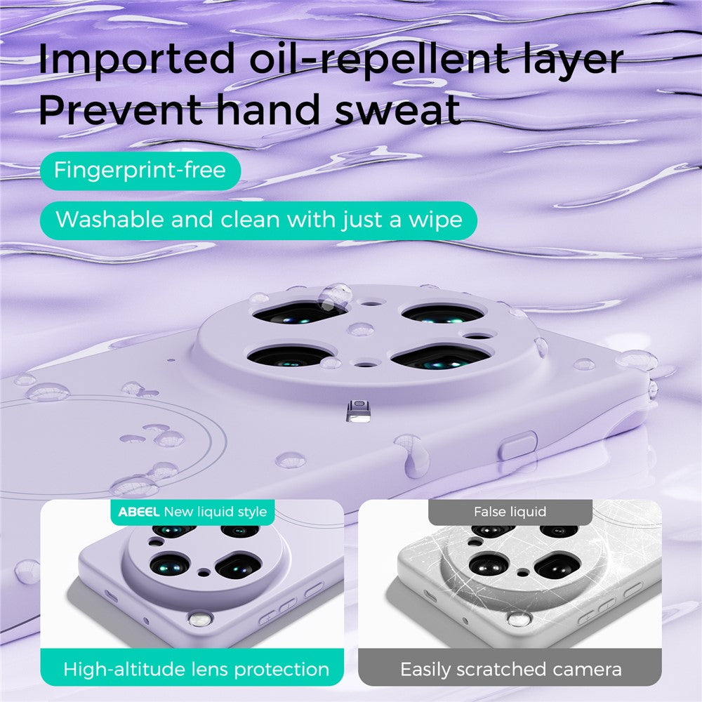 ABEEL Magnetisk Cover til Oppo Find X9 Ultra 5G Hudvenlig Flydende Silikone Telefon Bagcover