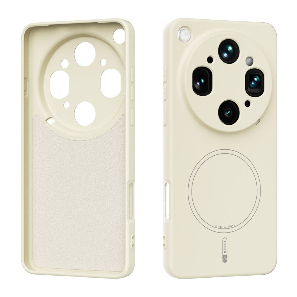 ABEEL Magnetisk Cover til Oppo Find X9 Ultra 5G Hudvenlig Flydende Silikone Telefon Bagcover