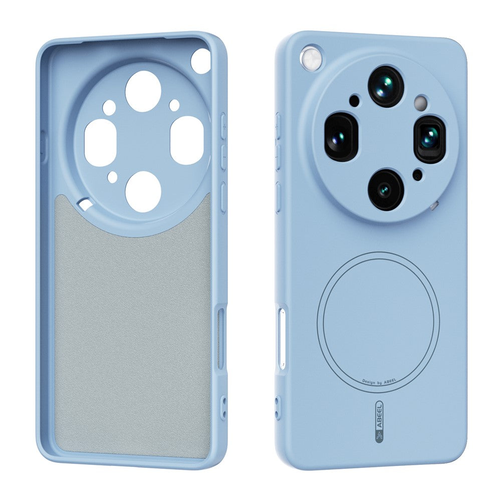 ABEEL Magnetisk Cover til Oppo Find X9 Ultra 5G Hudvenlig Flydende Silikone Telefon Bagcover
