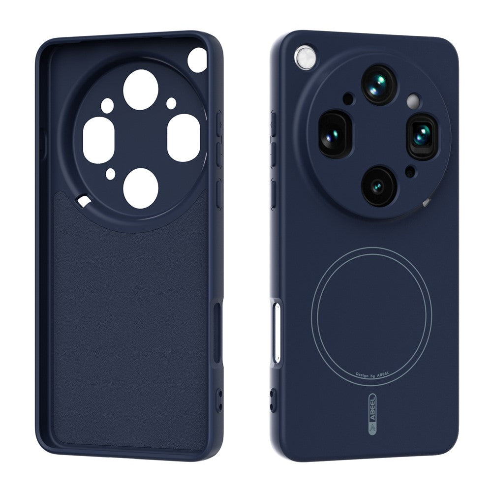 ABEEL Magnetic Case For Oppo Find X9 Ultra 5G Skin Touch Liquid Silicone Phone Back Cover