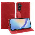 Wallet Stand Case For Samsung Galaxy A34 5G Card Slots Skin-feel TPU + PU Leather Flip Cover