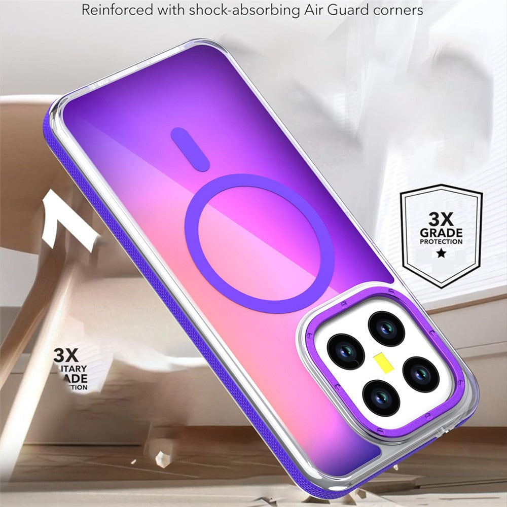 For Xiaomi 15T Magnetic Case Cute Fluorescent Design TPU Acrylic Phone Back Cover