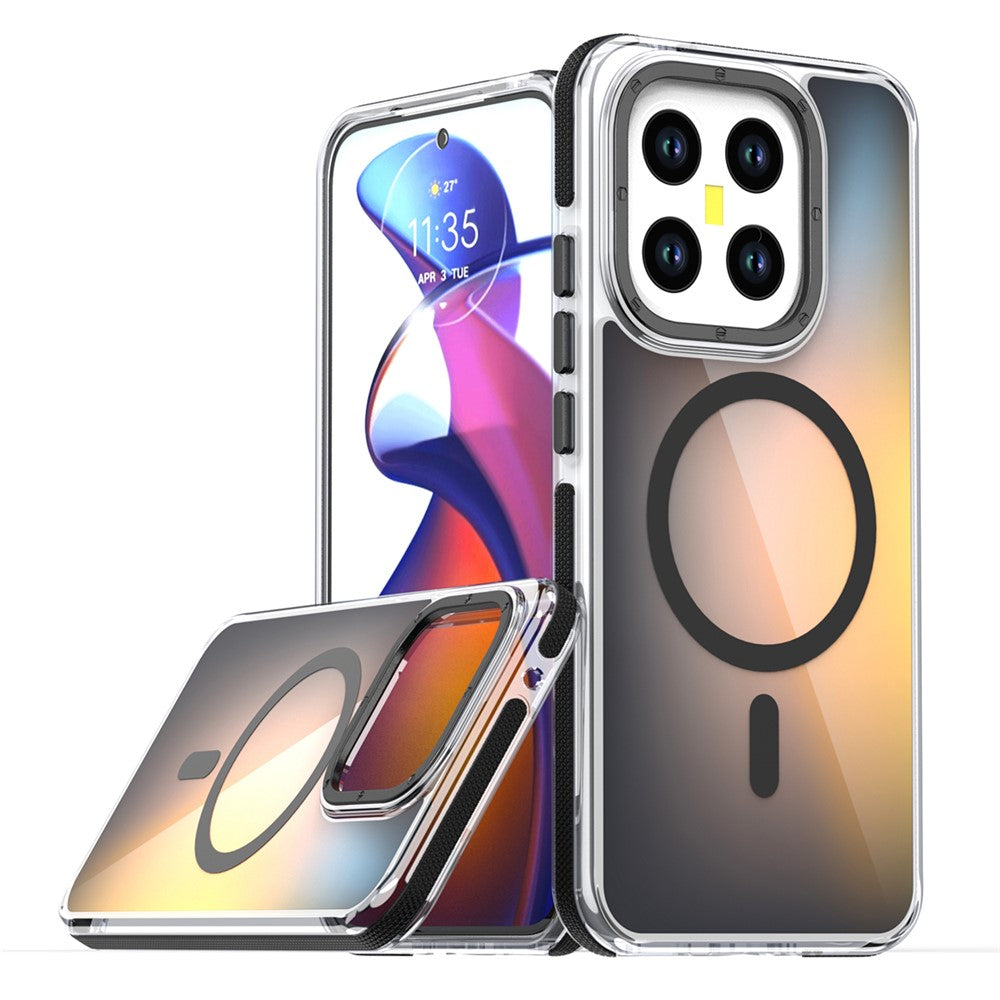 For Xiaomi 15T Magnetic Case Cute Fluorescent Design TPU Acrylic Phone Back Cover