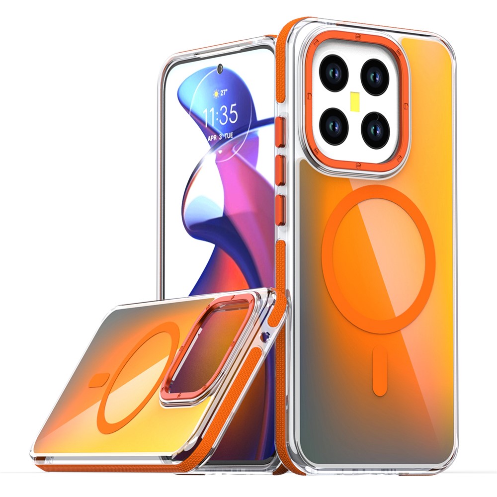 For Xiaomi 15T Magnetic Case Cute Fluorescent Design TPU Acrylic Phone Back Cover