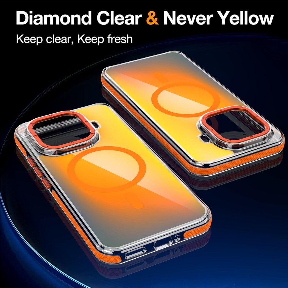 Magnetiskt skal för Xiaomi 15T Pro, sött fluorescerande design, TPU-akryl-mobilbaksida