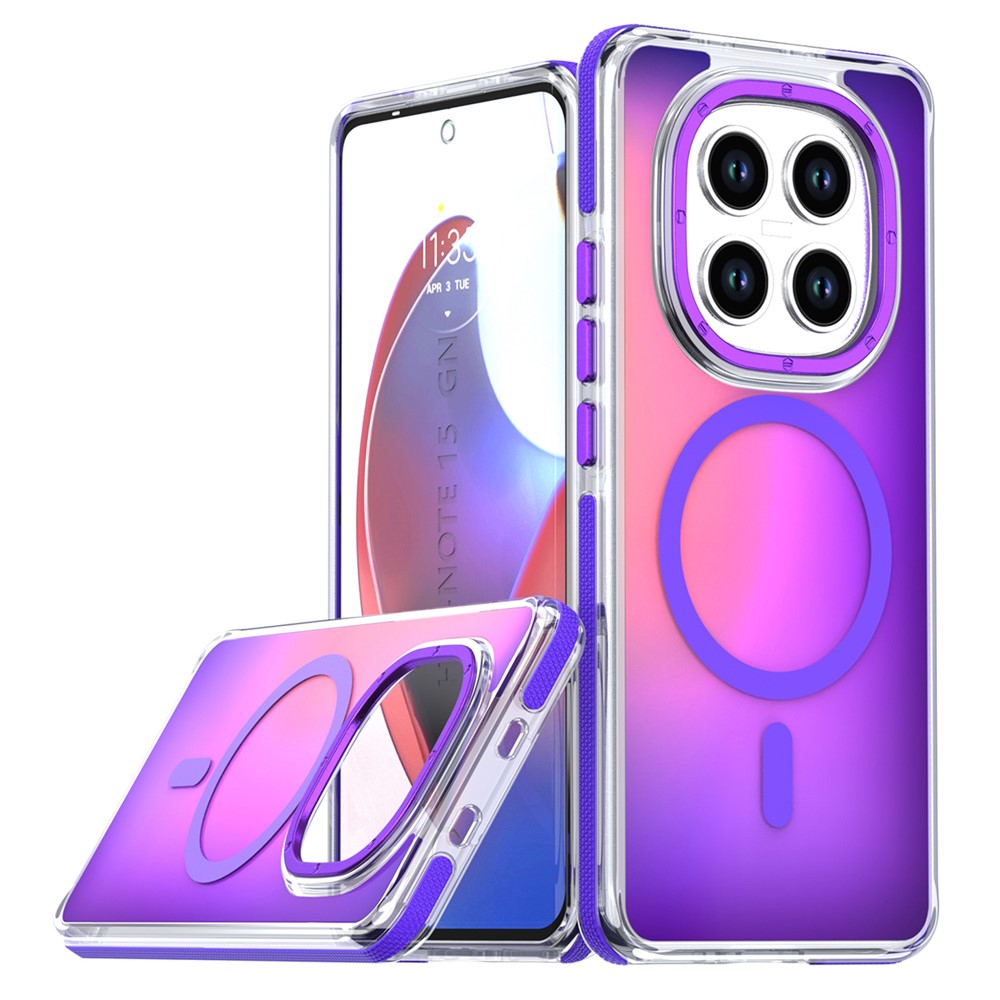 For Xiaomi Redmi Note 15 Pro 4G (Global) Magnetic Case Cute Fluorescent Design TPU Acrylic Phone Back Cover