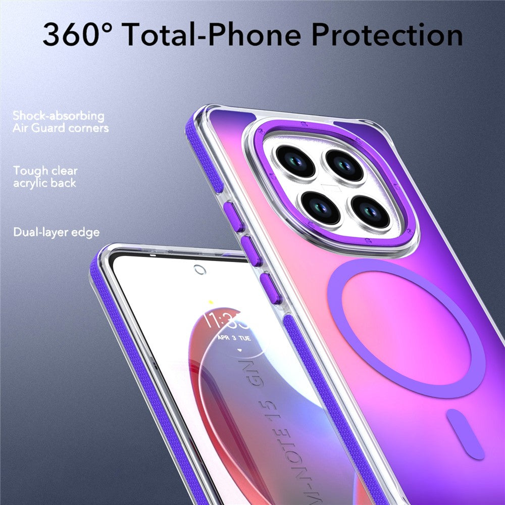 For Xiaomi Redmi Note 15 Pro 4G (Global) Magnetic Case Cute Fluorescent Design TPU Acrylic Phone Back Cover