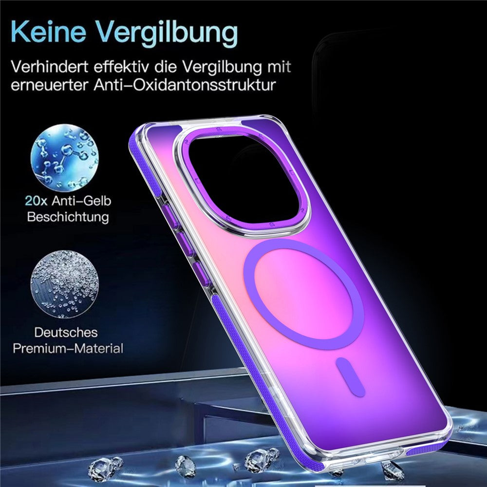 For Xiaomi Redmi Note 15 Pro 4G (Global) Magnetic Case Cute Fluorescent Design TPU Acrylic Phone Back Cover