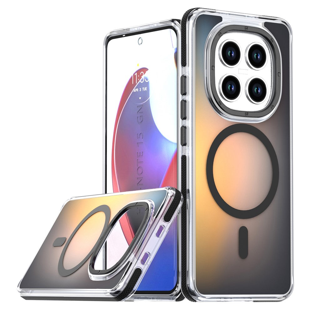 For Xiaomi Redmi Note 15 Pro 4G (Global) Magnetic Case Cute Fluorescent Design TPU Acrylic Phone Back Cover