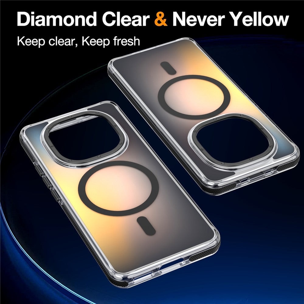 For Xiaomi Redmi Note 15 Pro 5G (Global) Magnetic Case Cute Fluorescent Design TPU Acrylic Phone Back Cover