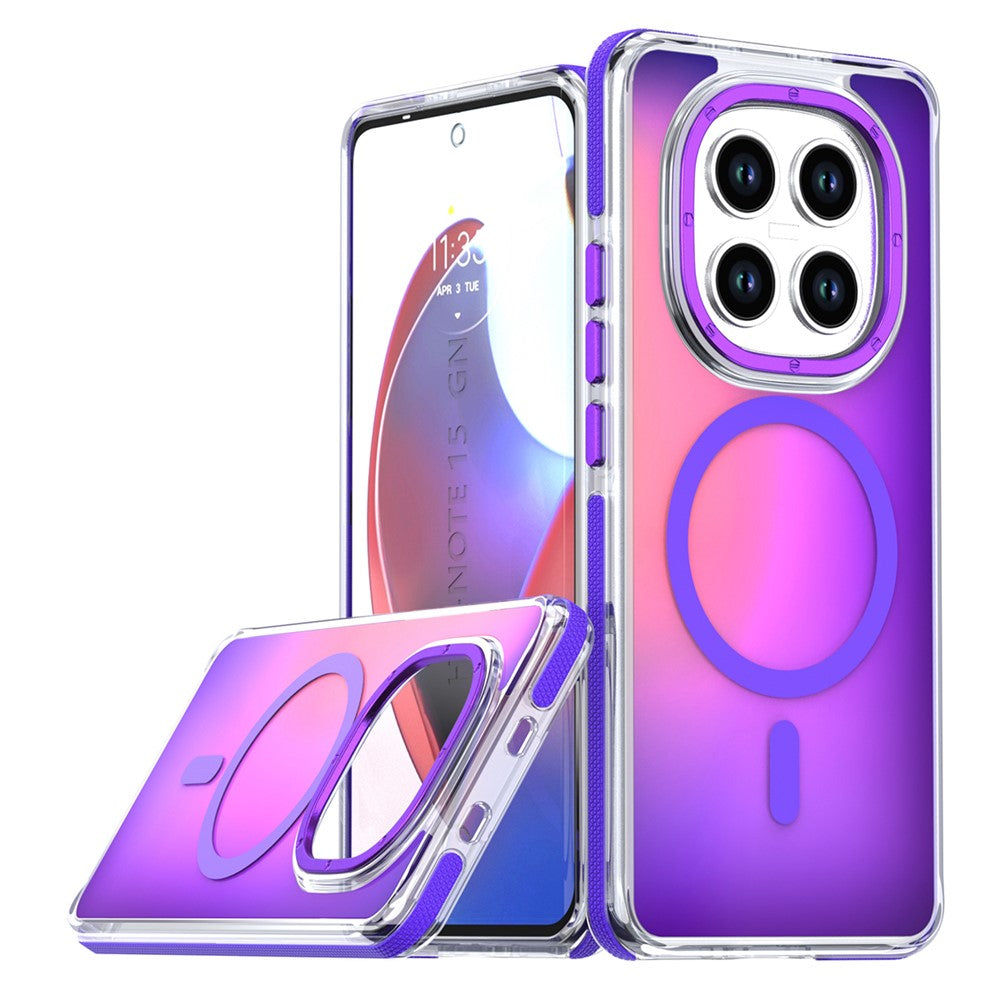 For Xiaomi Redmi Note 15 Pro 5G (Global) Magnetic Case Cute Fluorescent Design TPU Acrylic Phone Back Cover