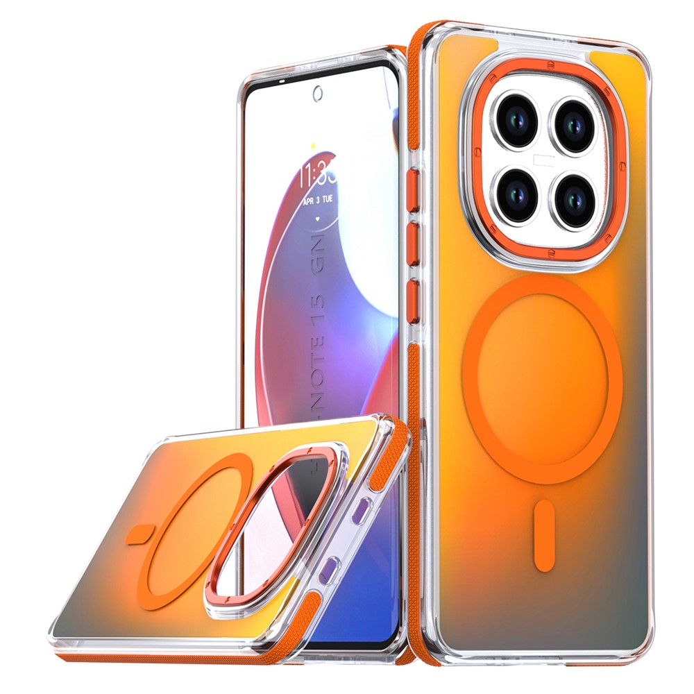 For Xiaomi Redmi Note 15 Pro 5G (Global) Magnetic Case Cute Fluorescent Design TPU Acrylic Phone Back Cover