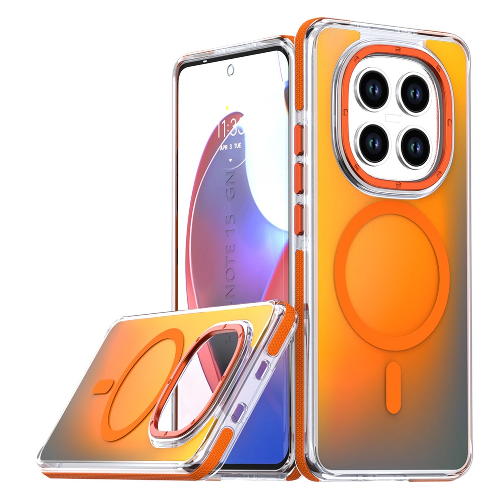 Xiaomi Redmi Note 15 Pro+ 5G (Global) magnetisk mobilcover med sødt fluorescerende design, TPU-akryl-bagside
