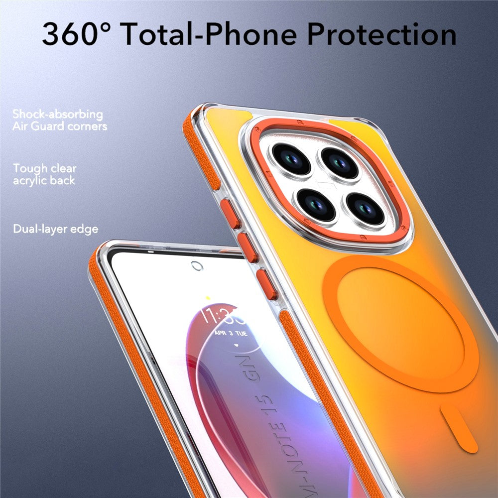 Xiaomi Redmi Note 15 Pro+ 5G (Global) magnetisk mobilcover med sødt fluorescerende design, TPU-akryl-bagside