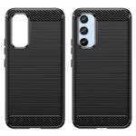 For Samsung Galaxy A54 5G Carbon Fiber Texture Bump Proof TPU Protective Phone Cover Brushed Mobile Phone Case