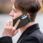 For Samsung Galaxy A54 5G Carbon Fiber Texture Bump Proof TPU Protective Phone Cover Brushed Mobile Phone Case