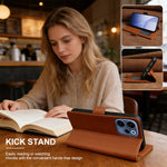 For Oppo Reno15 F 5G Leather Case Wallet Stand TPU + PU Skin-touch Cover