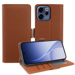 For Oppo Reno15 F 5G Leather Case Wallet Stand TPU + PU Skin-touch Cover