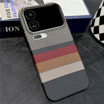 For Xiaomi 17 Pro Max Magnetic Case Striped Textile Pattern Skin-touch PC Cover