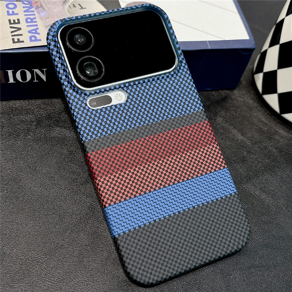 For Xiaomi 17 Pro Magnetic Case Striped Textile Pattern Skin-touch PC Cover